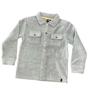 Quiksilver Boys Shirt Jacket Gray Size Medium NWT